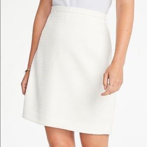 Ann Taylor Textured Jacquard A-Line Skirt